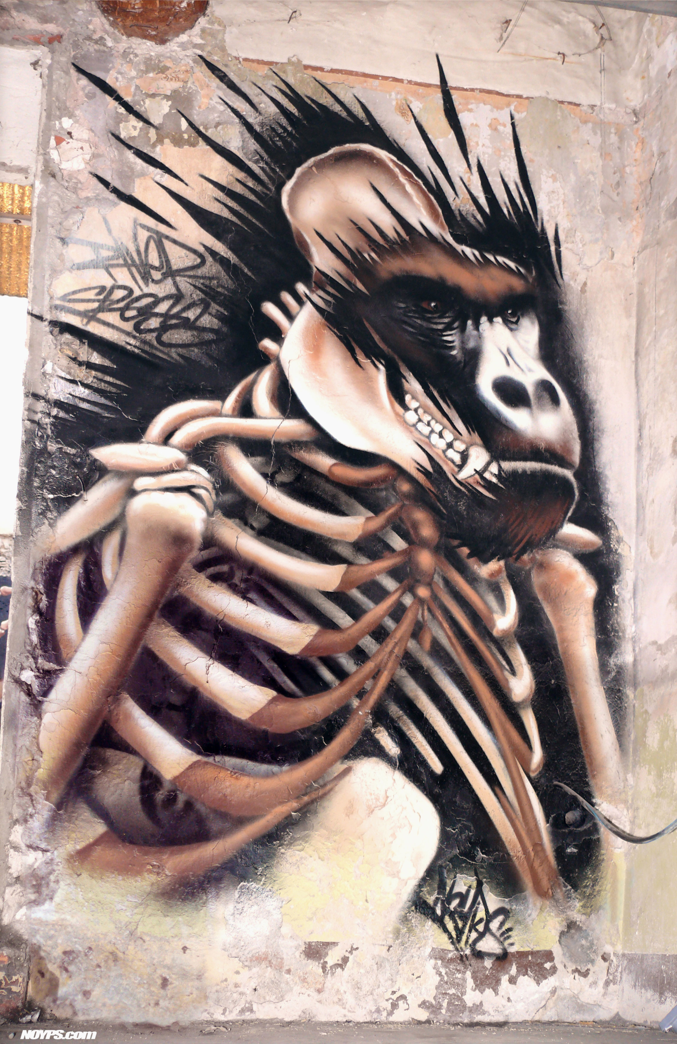 graffiti Marseille gorille noyps 2016 France